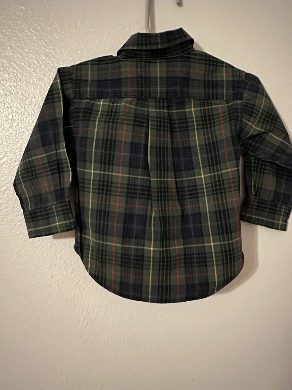 Boys Green Plaid Button-Down Shirt - Classic Long Sleeve by Ralph Lauren